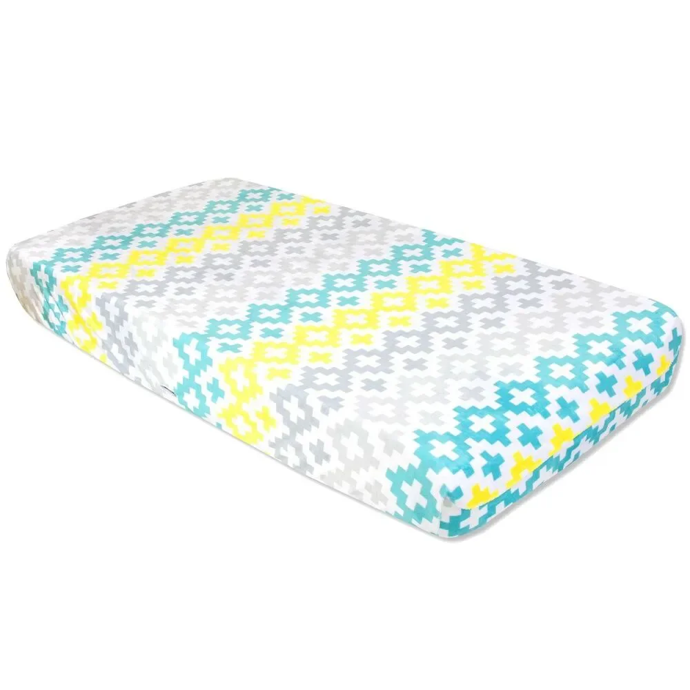 Tender Kisses Anchors Away Changing Pad Cover 16x32 Unisex Nursery NIP